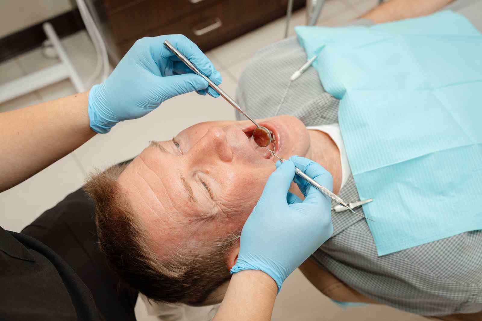 A dental exam at In Line Dentistry in Diamond Bar