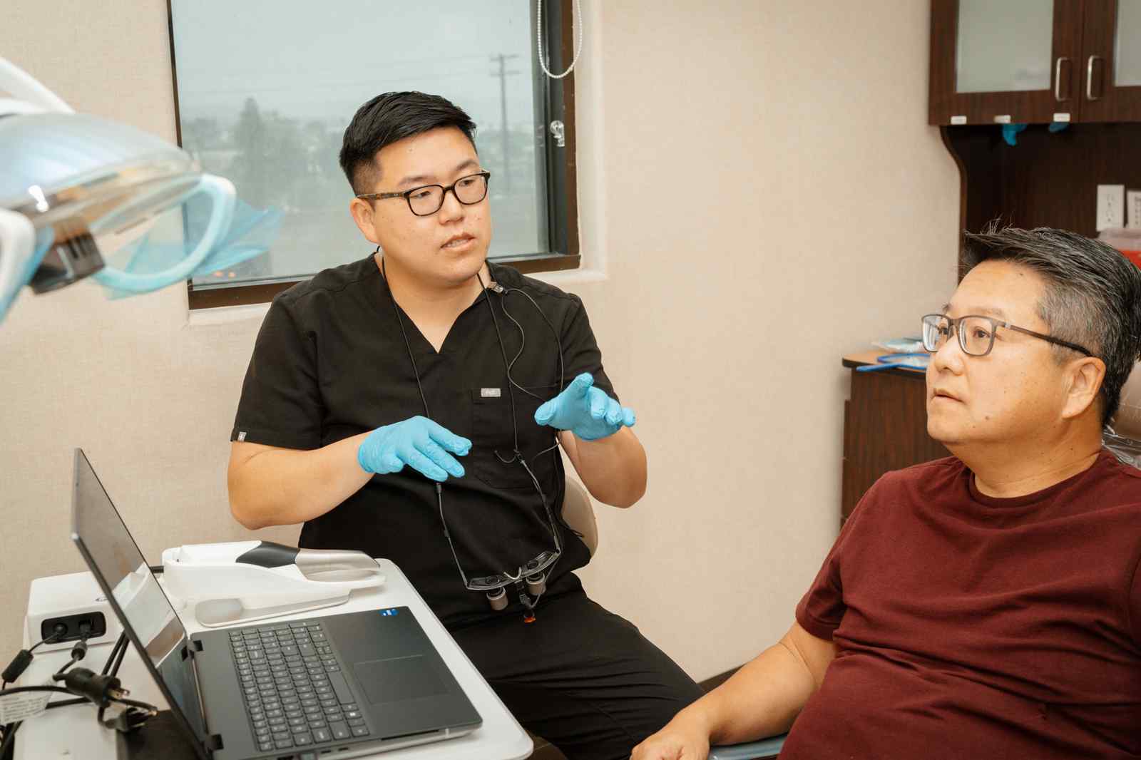 Comfortable treatment room at In Line Dentistry