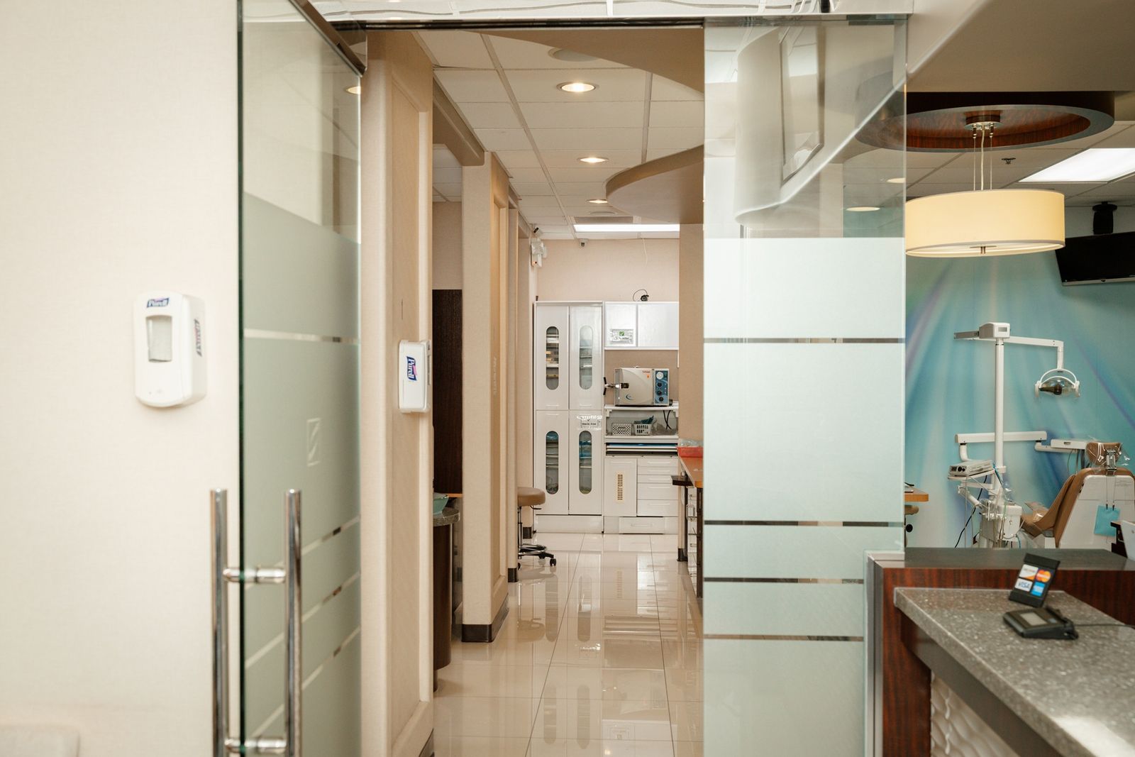 A treatment room at In Line Dentistry