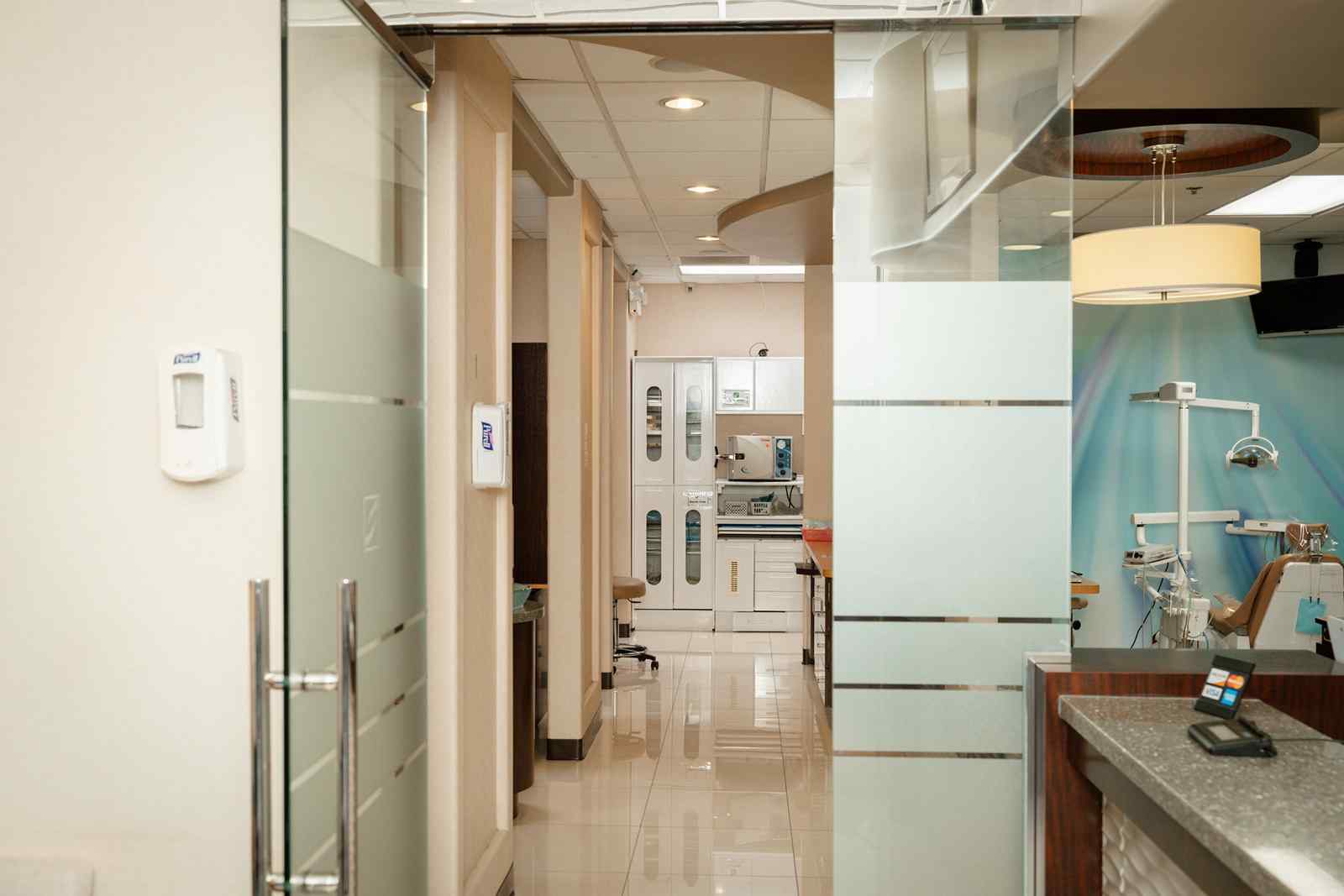 A patient in the chair at In Line Dentistry